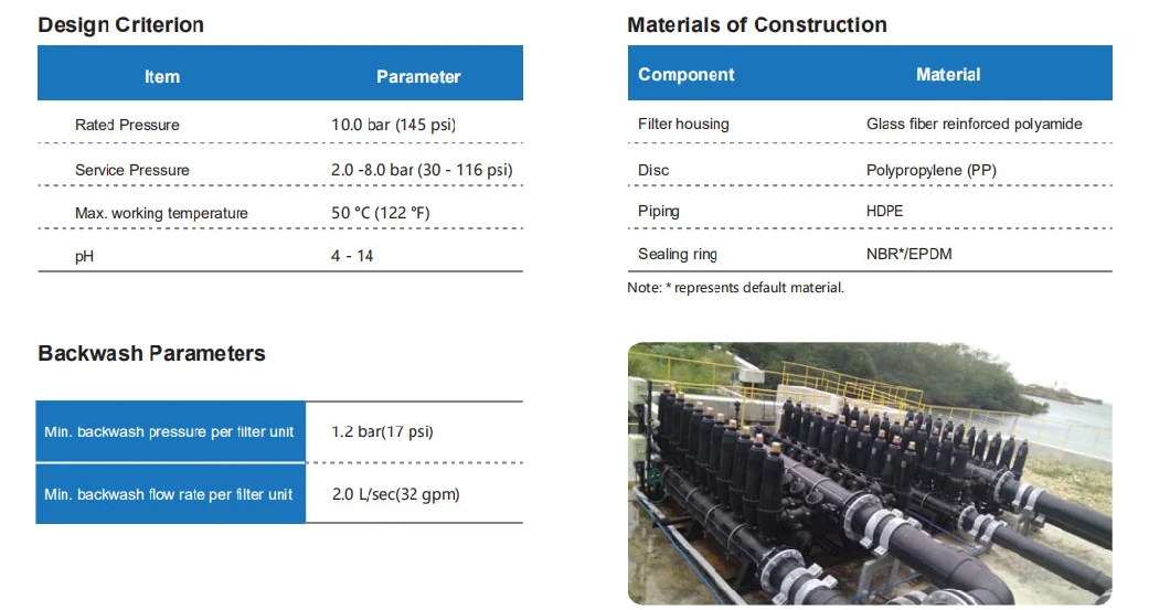 Jkmatic Disc Filter / Water Filter System Is for UF Water Treatment Plant