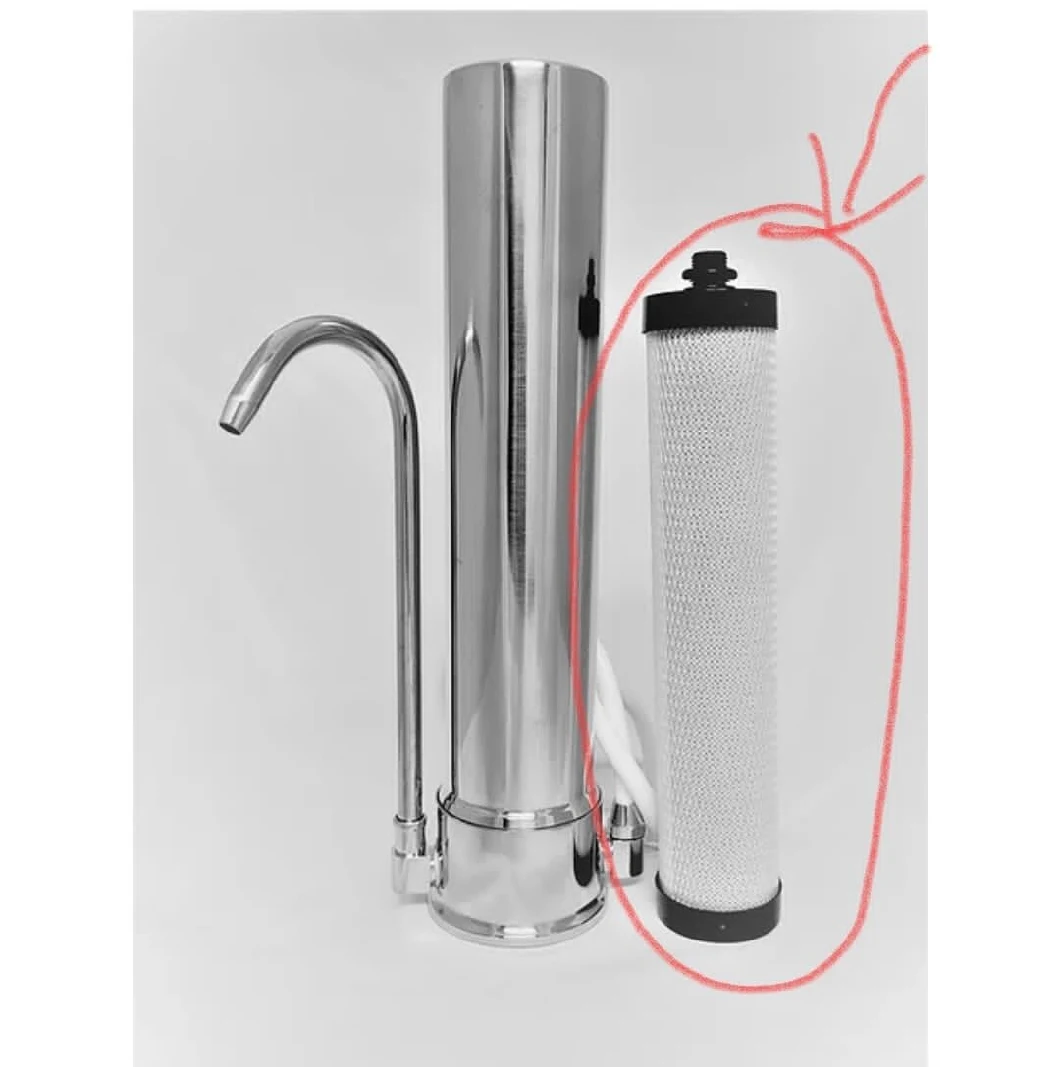 Gravity Stainless Steel Water Filter with Ceramic Filter Cartridge